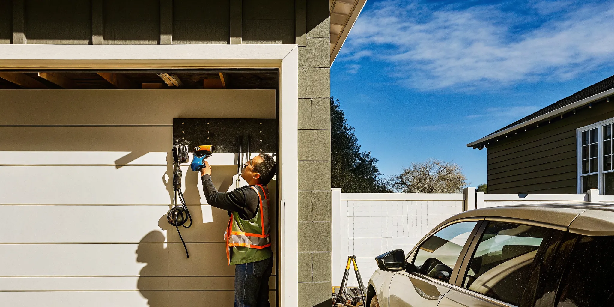 Electric vehicle charger installation at a South Barrington home